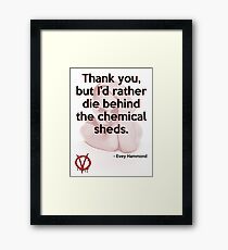 V for Vendetta Quote Framed Print