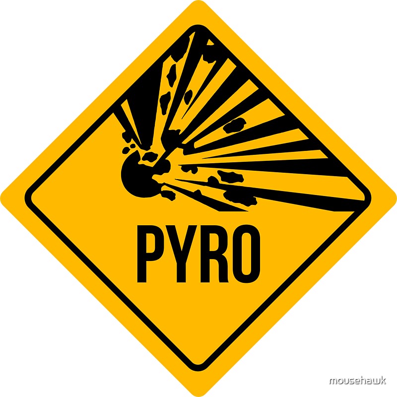 Pyro: Stickers | Redbubble