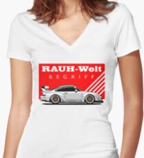 RWB Japan Women's Fitted V-Neck T-Shirt