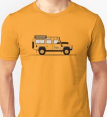 A Graphical Interpretation of the Defender 110 Station Wagon Camel Trophy Unisex T-Shirt
