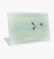 Pelicans in flight Laptop Skin
