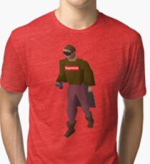 Supreme Runescape Character Tri-blend T-Shirt