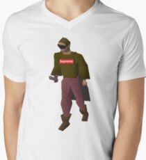 Supreme Runescape Character Men's V-Neck T-Shirt