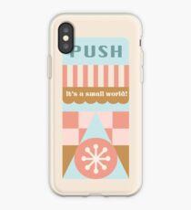 Small World Trash Can Design iPhone Case