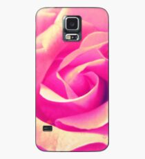 Rosenblüte - rosa - gelb - Wassertropfen - Rose - yellow - pink Hülle & Skin für Samsung Galaxy
