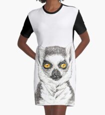 Lemur Graphic T-Shirt Dress