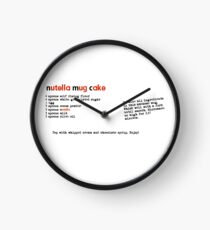 nutella mug cake Clock
