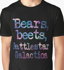 Bears, Beets, Battlestar Galactica Graphic T-Shirt