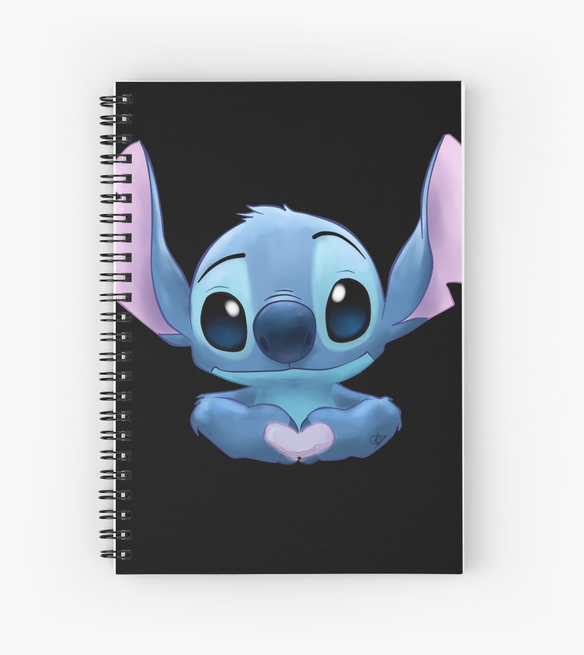 Cuaderno de espiral «Stitch Heart» de Kurostars | Redbubble