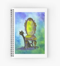 Cute Witch Cat Spiral Notebook