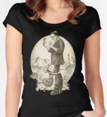 Camiseta Entallada De Cuello Redondo Monster Hug Camiseta Entallada De Cuello Redondo Monster Hug