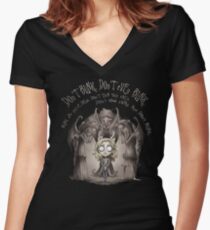 Do not Blink Women's Fitted V-Neck T-Shirt