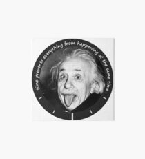 Einstein - Time Quote Art Board