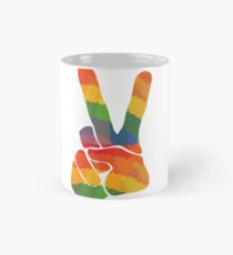 Farbiges Peace Zeichen Mug