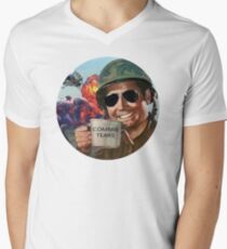 Commie Tränen T-Shirt mit V-Ausschnitt für Männer