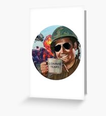 Commie Tränen Grußkarte