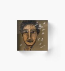 Feather man Acrylic Block