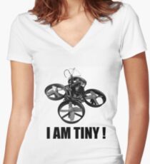 tiny whoop I am tiny fpv Women's Fitted V-Neck T-Shirt