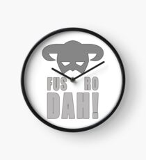 Skyrim- Fus-Ro-Dah! Clock