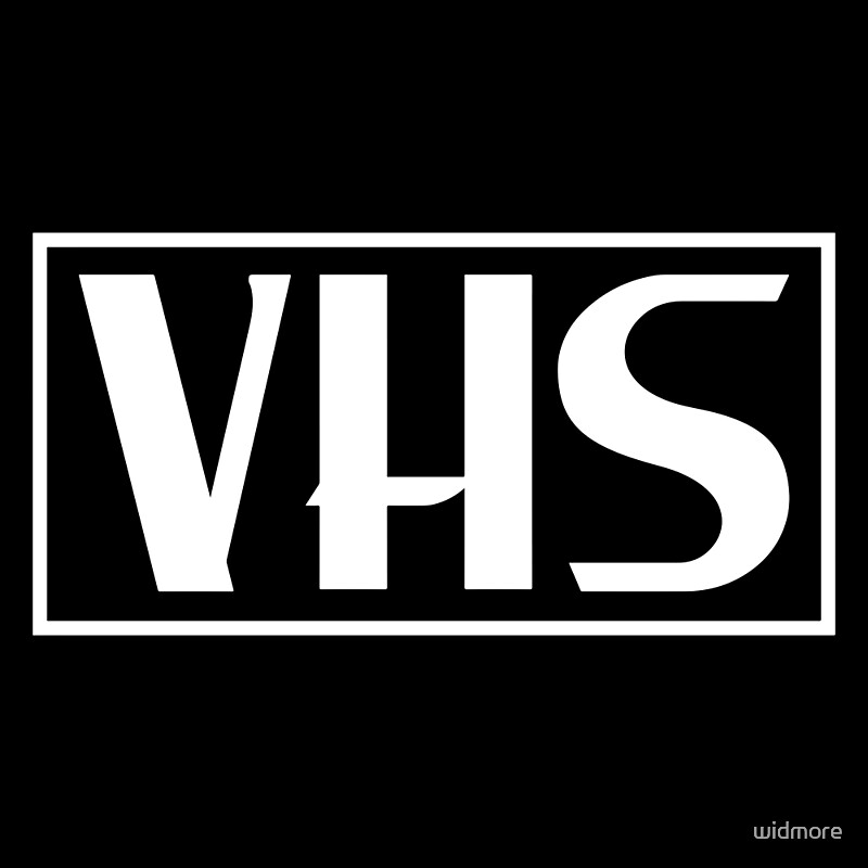 "VHS Logo White" Metal Prints by widmore | Redbubble