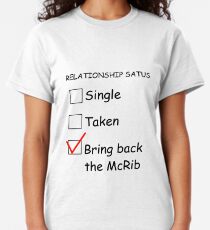 mcrib is back t shirt