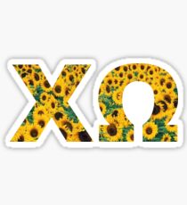 XO in Sunflower Sticker