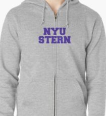 NYU stern Zipped Hoodie
