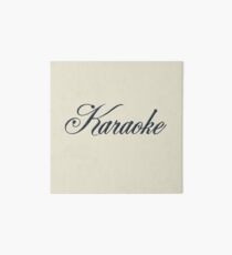 Vintage Karaoke (black) Art Board