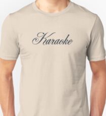 Vintage Karaoke (black) Unisex T-Shirt