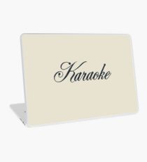 Vintage Karaoke (black) Laptop Skin