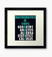Math Is 100% Magic Framed Print