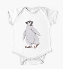 Skating Penguin - Ice Skating Penguin One Piece - Short Sleeve