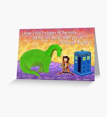4th Doctor and unexpected friend Greeting Card