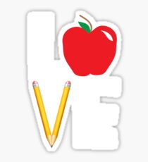 Love Teaching Cute Teacher Appreciation Sticker
