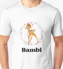 Bambi - Schwarz Slim Fit T-Shirt