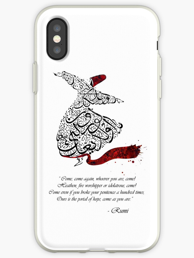 Rumi Zitate Kalligraphie Vertikal Iphone Hüllen Cover Von