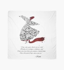 Rumi Quotes Calligraphy Vertical Scarf