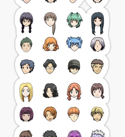 assassination classroom stickers redbubble