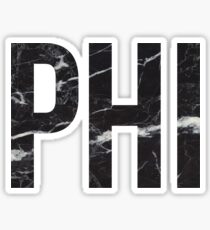 black marble phi Sticker