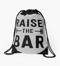 Raise the Bar (weight lifting) Drawstring Bag