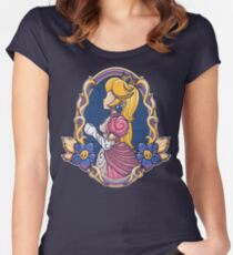Stained-Glass Peach Women's Fitted Scoop T-Shirt
