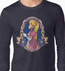 Stained-Glass Peach Long Sleeve T-Shirt