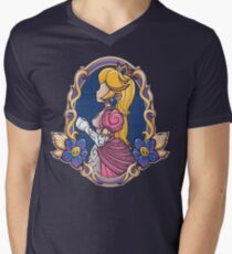 Stained-Glass Peach Men's V-Neck T-Shirt