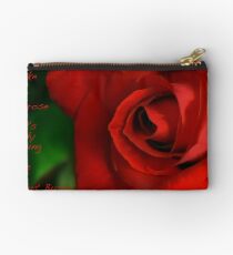 A Red, Red Rose, My Love Is Like Studio Pouch