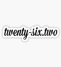 twenty-six.two Sticker