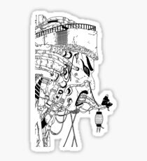 Japanese Mask House Sticker