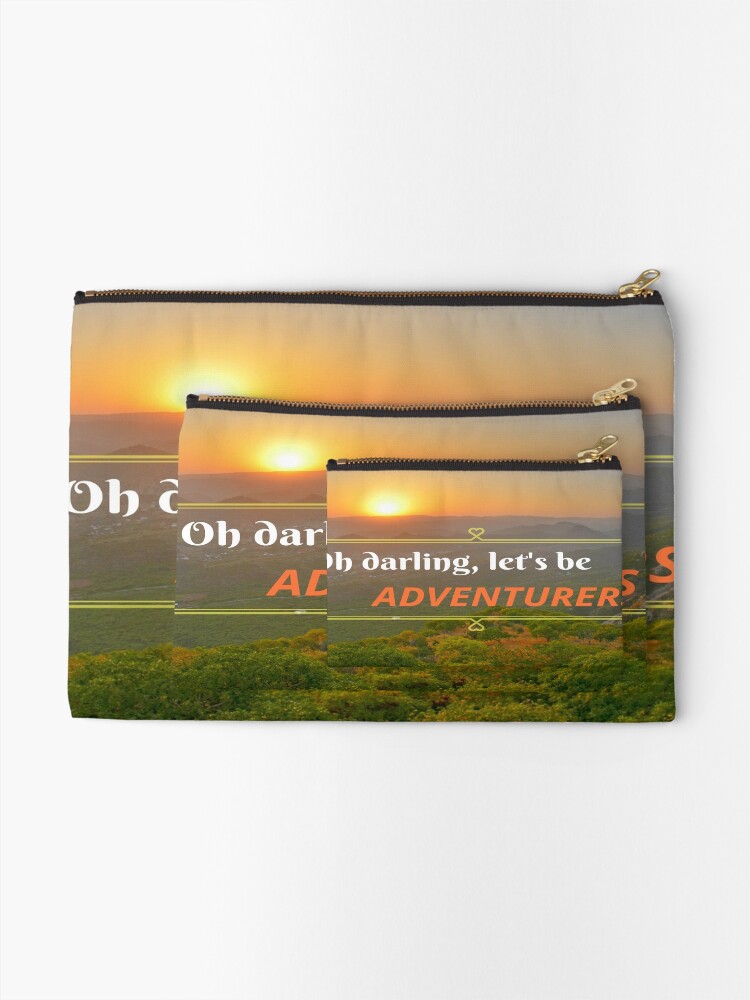 Alternate view of Oh Darling Let's Be Adventurers Zipper Pouch