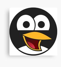 Linux Angry Tux Canvas Print