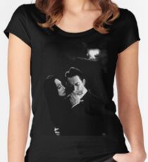 Gomez and Morticia Addams Women's Fitted Scoop T-Shirt