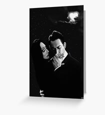 Gomez and Morticia Addams Greeting Card